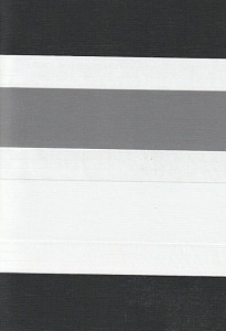 Открытые рулонные шторы день-ночь Салерно, серый 2002 купить в Воскресенске с доставкой